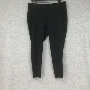 Catherines Pants 1X Plus Size WP Pull On Ponte Elastic Waist Stretch Crop